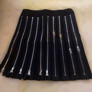 Black Zipper Skirt